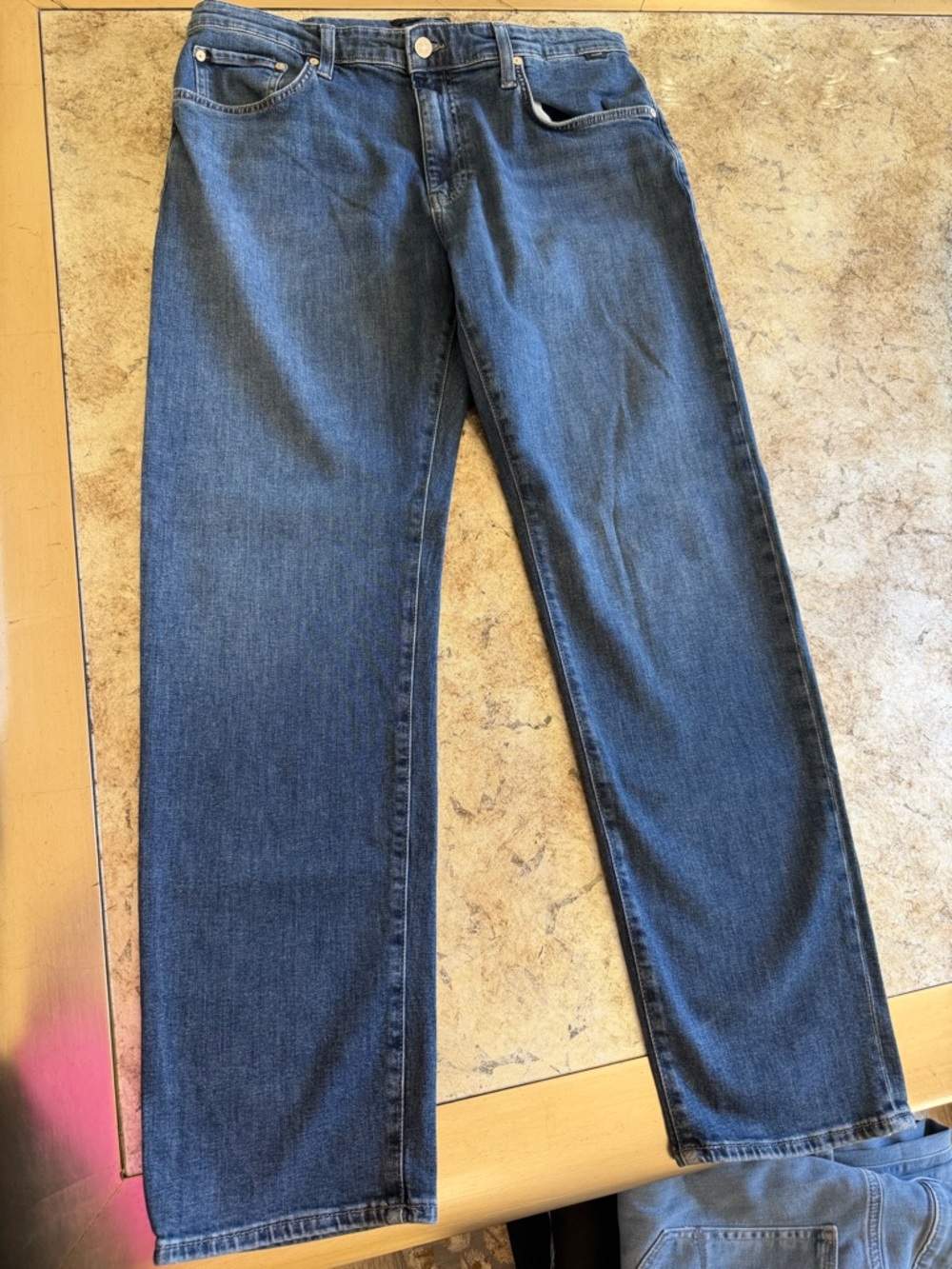 Mavi Zach Straight-Leg Blue Denim Jeans